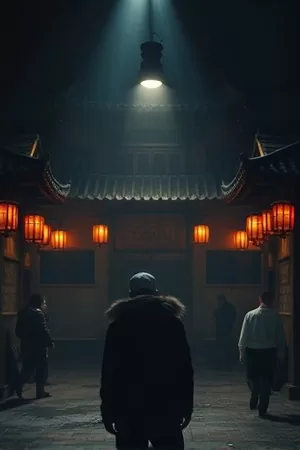 《银盐时代》竖版海报，暗房里悬挂的湿胶片
