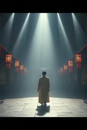 《岛屿来信》竖版海报，信封与海岛灯塔